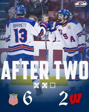 Image post by @USAHockeyNTDP on Twitter