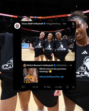 Image post by @aggievolleyball on Instagram