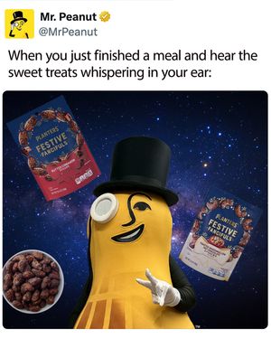 Image post by @mrpeanutofficial on Instagram