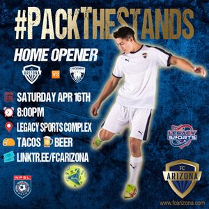 Image post by @FCArizonaSoccer on Twitter