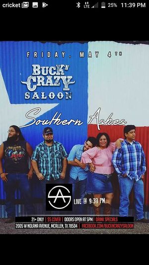 Image post by @SouthernAshesMusic on Facebook