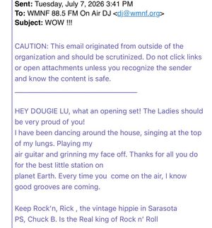 Image post by @WMNFCommunityRadio on Facebook