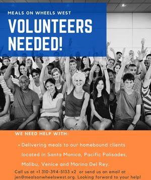 Image post by @mealsonwheelswest on Instagram