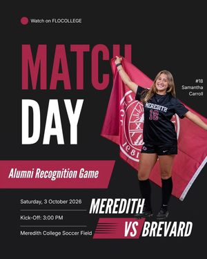 Image post by @meredithcollegesoccer on Instagram