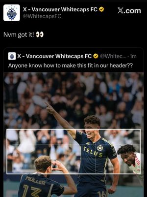 Image post by @whitecapsfc on Instagram