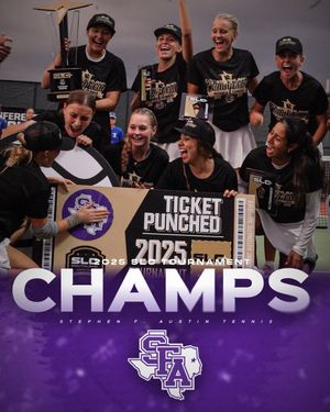 Image post by @sfa_tennis on Instagram