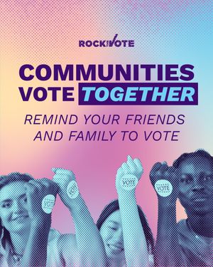 Image post by @rockthevote on Instagram