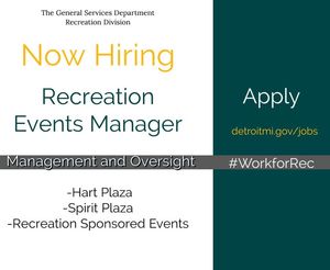 Image post by @DetroitParksRec on Facebook