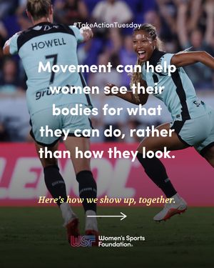 Image post by @womenssportsfoundation on Instagram