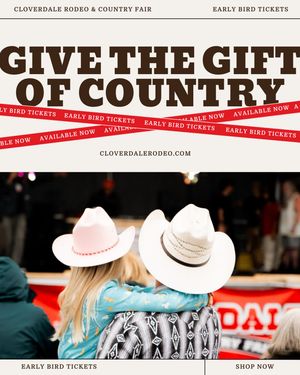 Image post by @cloverdalerodeo on Instagram