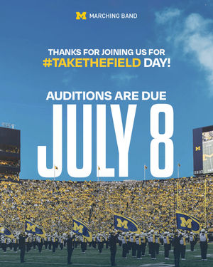 Image post by @umichband on Instagram