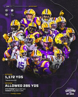 Image post by @LSUfootball on Twitter/X