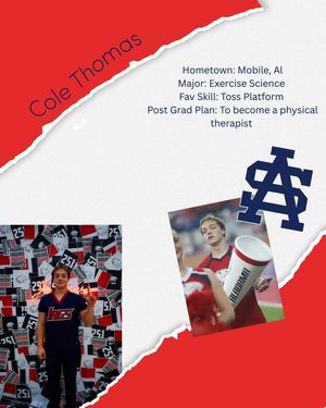 Image post by @southalabama.cheerleading on Facebook