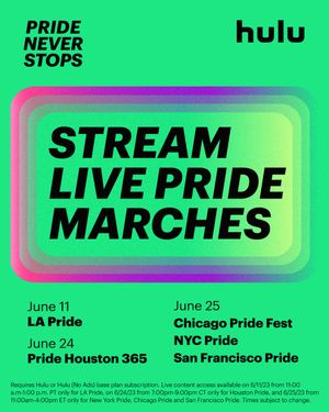 Image post by @hulu on Twitter
