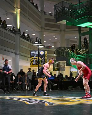 Image post by @gmuwrestling on Instagram