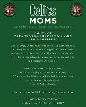 Image post by @TheCelticsSoccerClub on Facebook