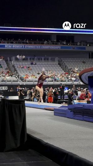 Video post by @OklahomaWGymnastics on Facebook