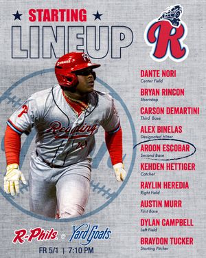 Image post by @ReadingFightins on Twitter