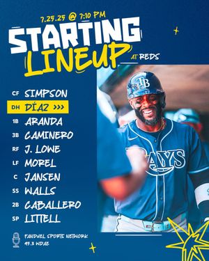 Image post by @RaysBaseball on Twitter