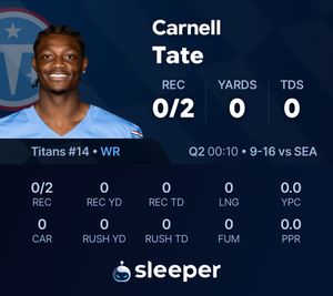 Image post by @SleeperNFL on Twitter