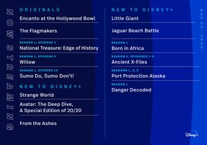 Image post by @DisneyPlus on Twitter