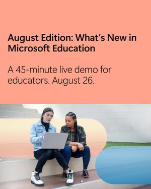 Image post by @microsoftedu on Instagram