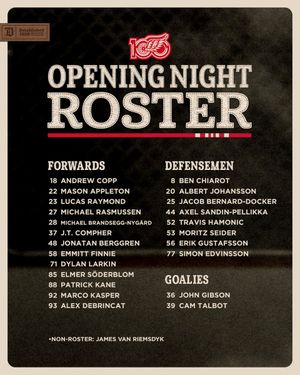 Image post by @DetroitRedWings on Twitter