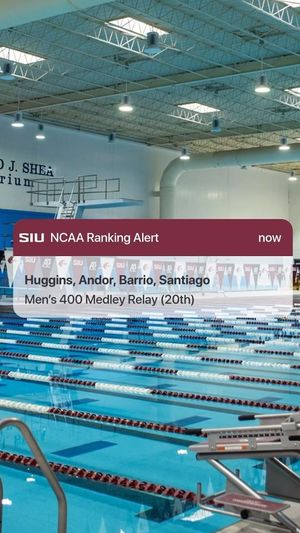 Video post by @SIUSwimDive on Facebook