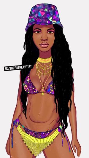 Video post by @ShebaTheArtist on Facebook