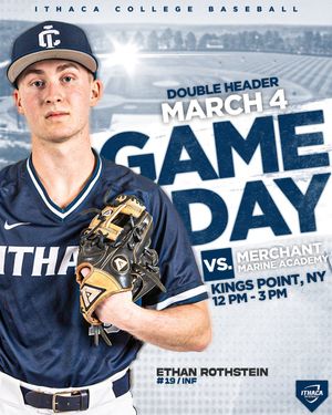 Image post by @Ithaca_Baseball on Twitter