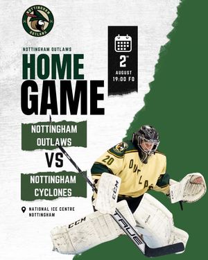 Image post by @nottinghamoutlawsicehockeyclub on Facebook