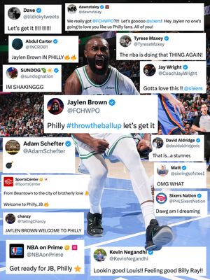 Image post by @sixers on Instagram