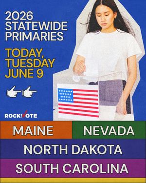 Image post by @rockthevote on Instagram