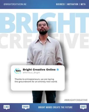 Video post by @BrightCreativeOnline on Facebook