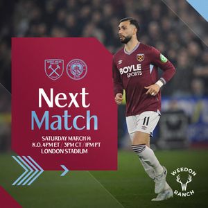 Image post by @westham_us on Instagram