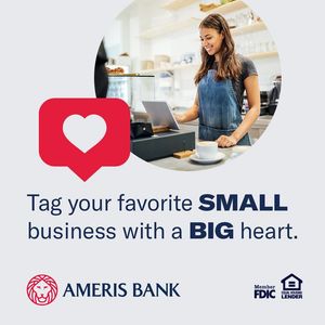 Image post by @amerisbank on Facebook