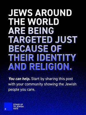 Image post by @standuptojewishhate on Instagram
