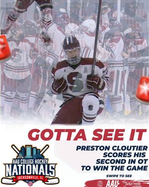 Image post by @aau_collegehockey on Instagram