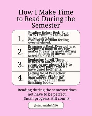 Image post by @studentshelflife on Instagram
