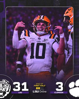 Image post by @LSUfootball on Twitter/X
