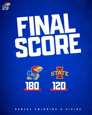 Image post by @KUSwimDive on Twitter