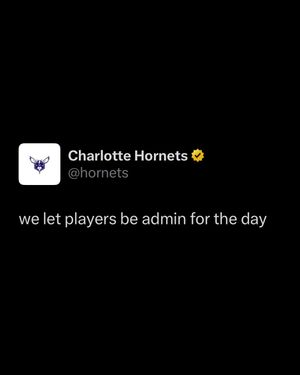Image post by @hornets on Instagram
