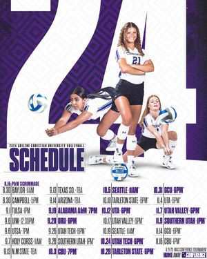 Image post by @ACU_Volleyball on Twitter
