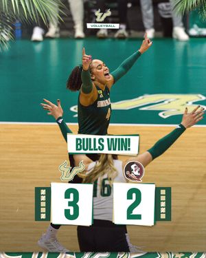Image post by @usfvolleyball on Twitter