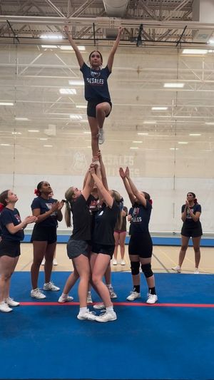Video post by @dsucheerleading on Facebook