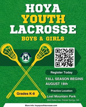 Image post by @Hoya Youth Lacrosse Association on Facebook