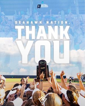 Image post by @UNCWsoftball on Twitter