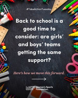 Image post by @womenssportsfoundation on Instagram