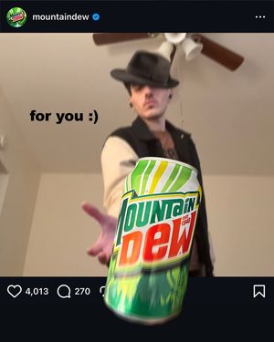 Image post by @mountaindew on Instagram