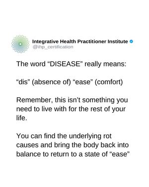 Image post by @integrativehealthpractitioner on Facebook